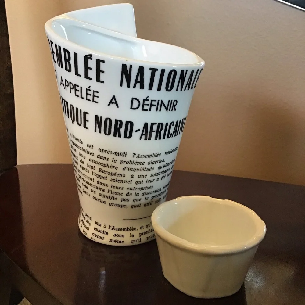 FINAL SALE Williams Sonoma Newspaper French Fries & Ketchup Set